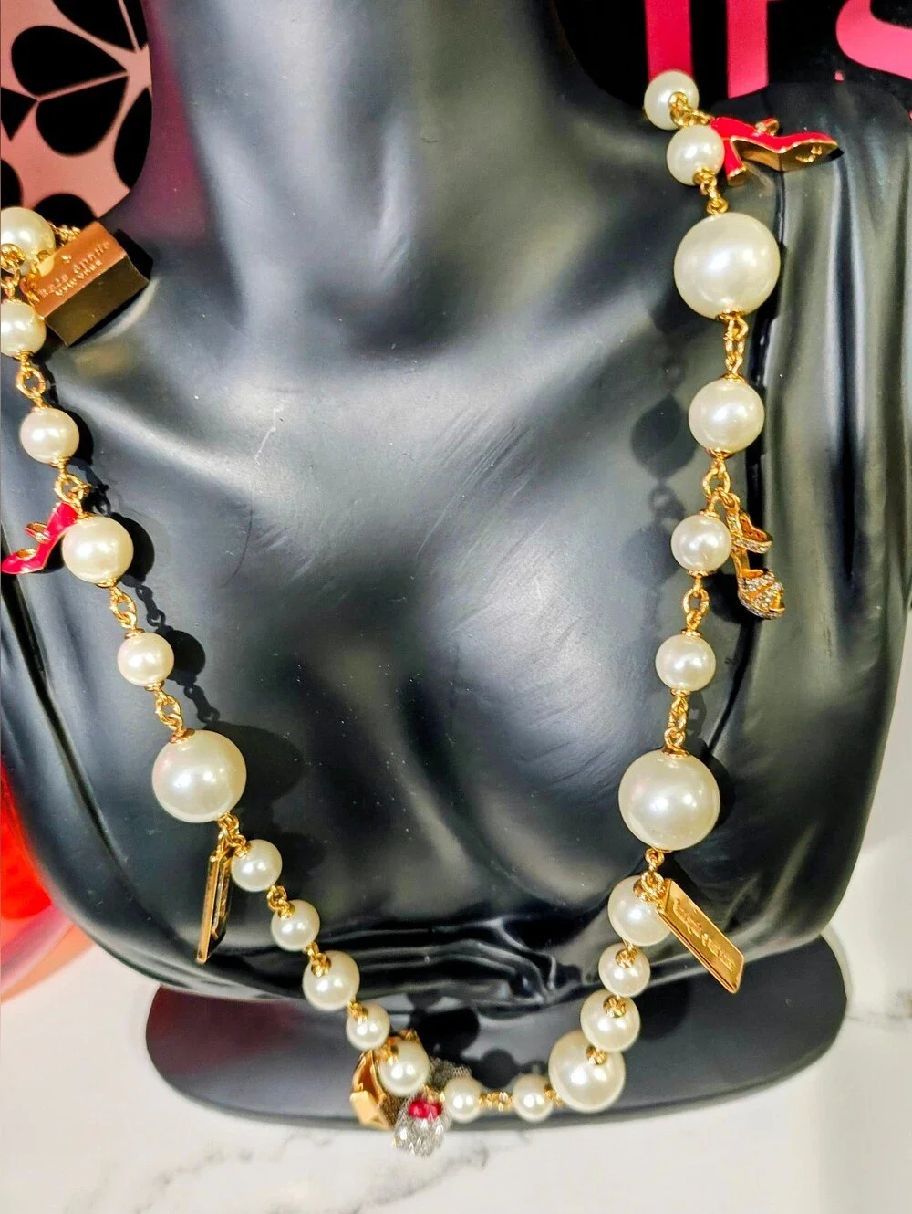 Kate Spade New York Minute Statement Charm Necklace - Bestseller! NOVELTY Piece!